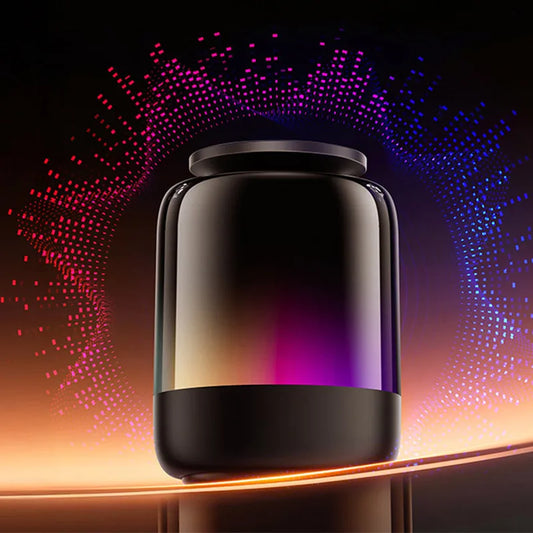 Desktop 4 in 1 Magnetic Phone Holder RGB Rhythmic Lamp Bluetooth 5.3 Speaker Radio 3D Stereoscopic Sound For All Cellphone Mount