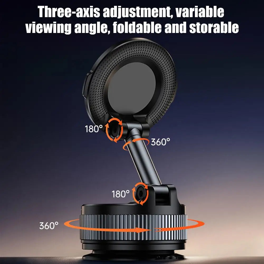 Magnatic Phone Stand Foldable Smartphone Holder Universal Car Wireless Charger Stand Adjustable Magnatic Adsorption Phone Holder