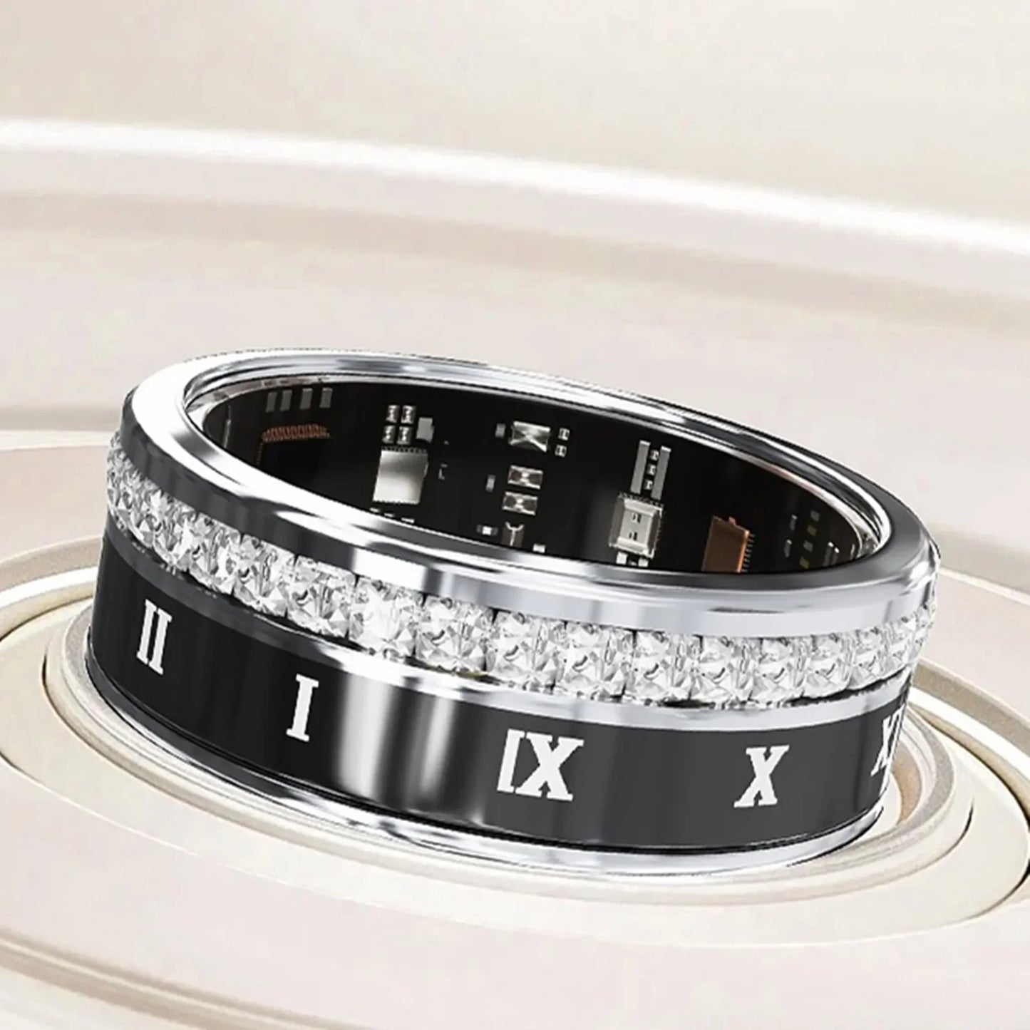 Waterproof Smart Ring Sport Tracker Health Monitoring Bluetooth Bracelet Calorie Sleep Fitness Intelligent Finger Fashion Jewelr