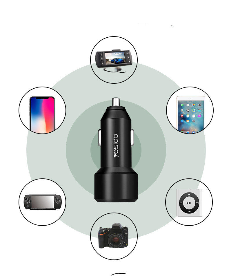 Car charger dual usb fast charge