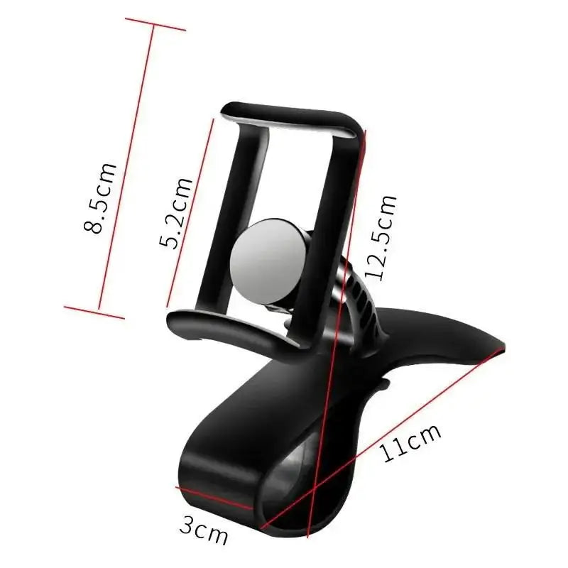 360 Rotatable Car Phone Holder Universal Auto Grip Mount Dashboard Stand Mobile Phone Fixed Bracket