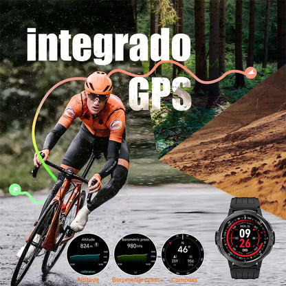 NEW 2025 GPS Smartwatchs 1.46" AMOLED Screen Compass Barometric Altimeter 580mAh Battery 5ATM Outdoor sports Smart Watch For Men