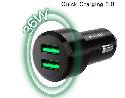 Car charger dual usb fast charge