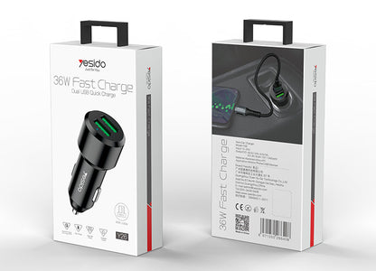 Car charger dual usb fast charge